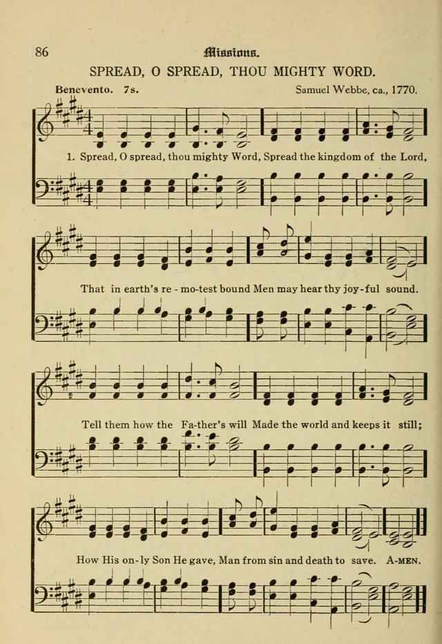 Sacred Songs: for use in inner mission work and church societies page 86