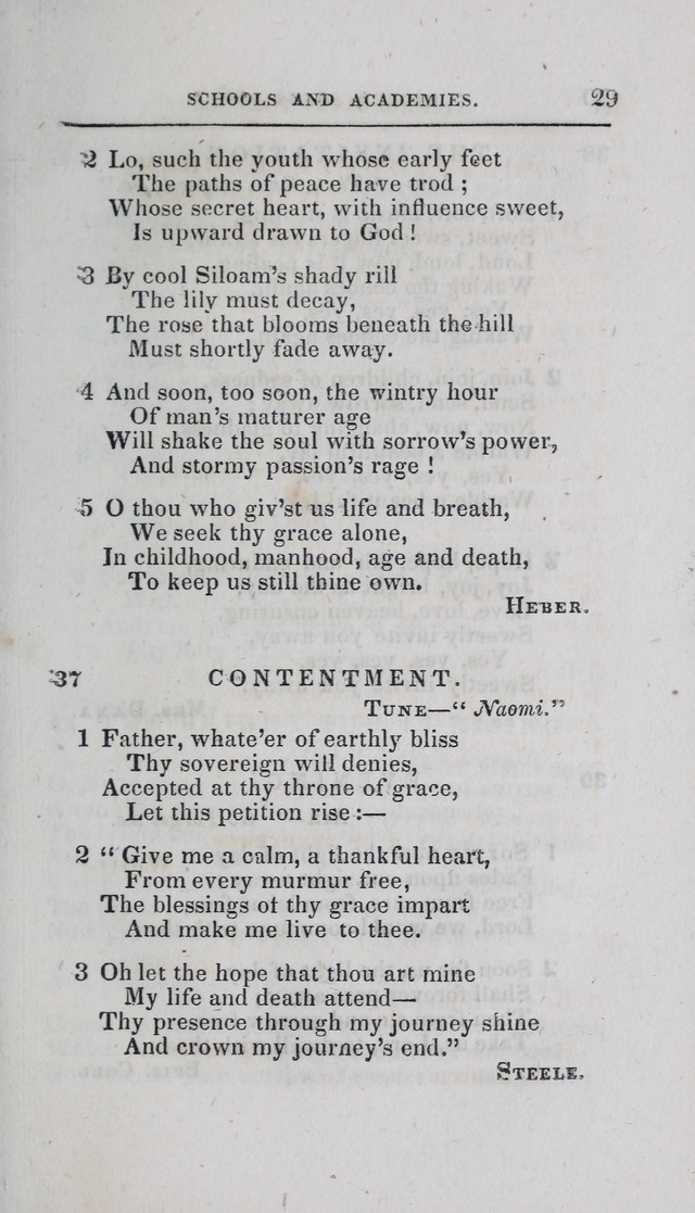 A Selection of Sacred Songs: for the use of schools and academies page 29