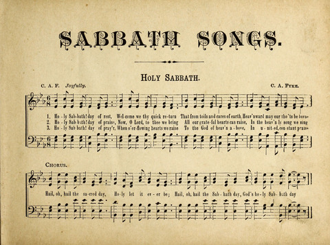 Sabbath Songs: for the Use of Sabbath Schools, Social Meetings, and the Services of the Church page 3
