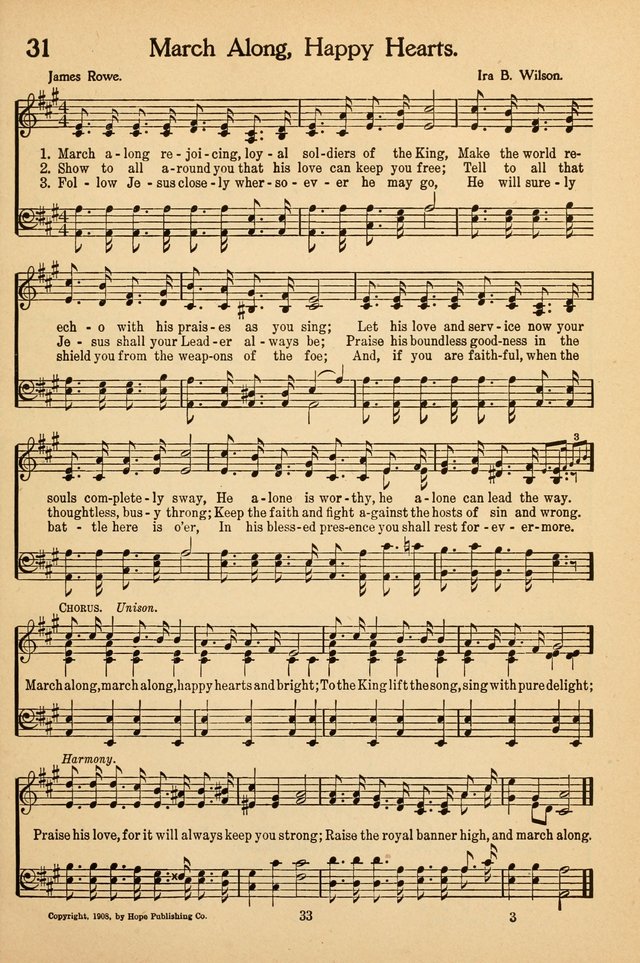 Sunday School Voices: a collection of sacred songs page 33