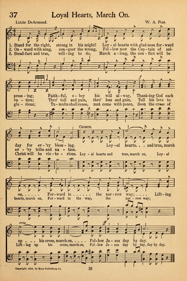 Sunday School Voices: a collection of sacred songs page 39