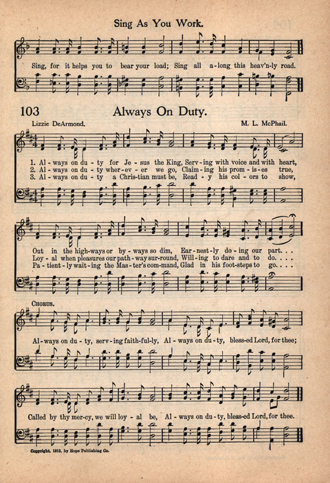Sunday School Voices, No.2 page 103