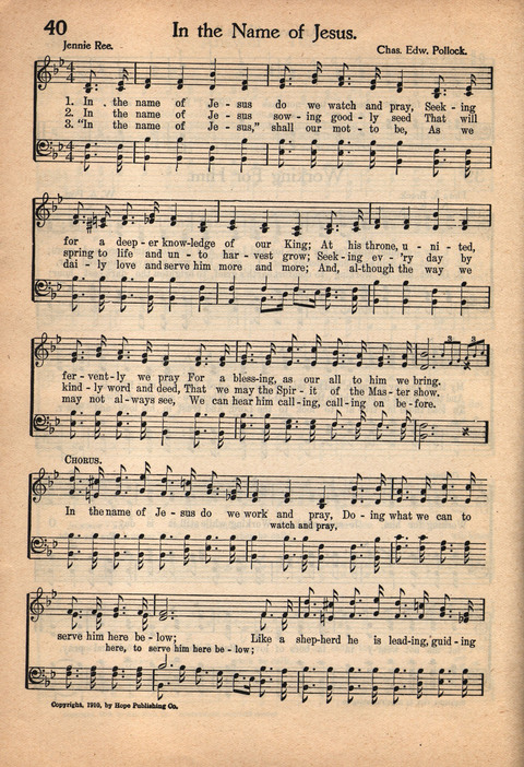 Sunday School Voices, No.2 page 40