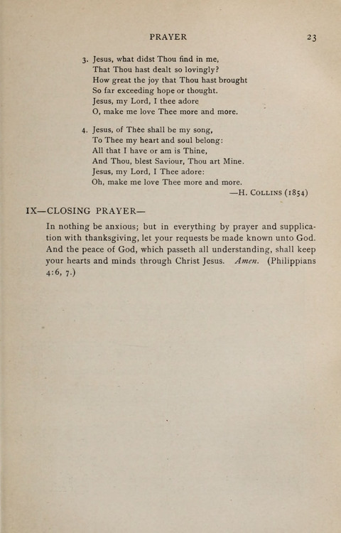 Scripture and Song in Worship: A service book for the Sunday School page 23