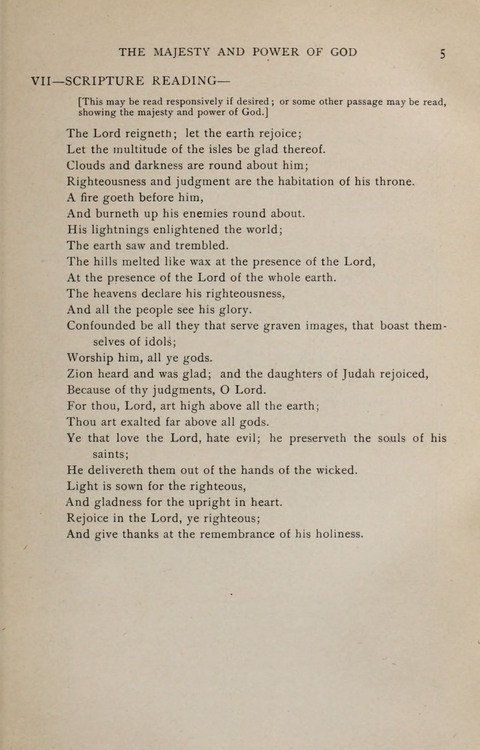Scripture and Song in Worship: A service book for the Sunday School page 5