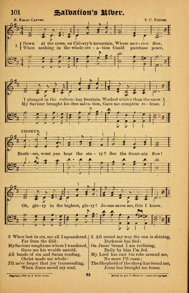 The Silver Trumpet: a collection of new and selected hymns; for use in public worship, revival services, prayer and social meetings, and Sunday schools page 85