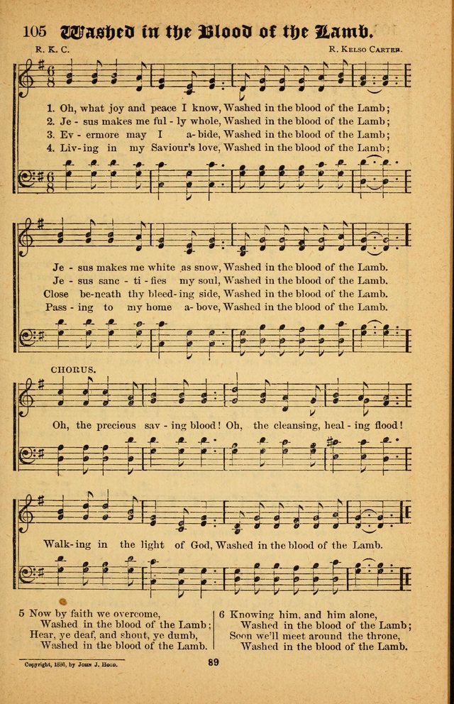 The Silver Trumpet: a collection of new and selected hymns; for use in public worship, revival services, prayer and social meetings, and Sunday schools page 89