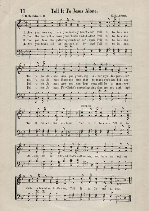 Sweeter Than All Songs: containing many new songs, a number of the popular songs of to-day, with many familiar hymns; for all occasions of Christian work and worship  page 10