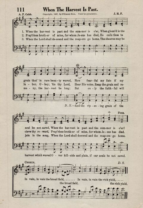 Sweeter Than All Songs: containing many new songs, a number of the popular songs of to-day, with many familiar hymns; for all occasions of Christian work and worship  page 100