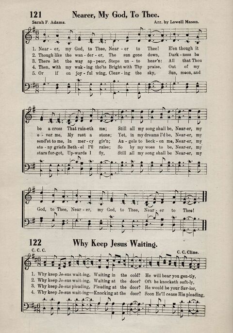 Sweeter Than All Songs: containing many new songs, a number of the popular songs of to-day, with many familiar hymns; for all occasions of Christian work and worship  page 110
