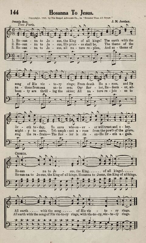 Sweeter Than All Songs: containing many new songs, a number of the popular songs of to-day, with many familiar hymns; for all occasions of Christian work and worship  page 131