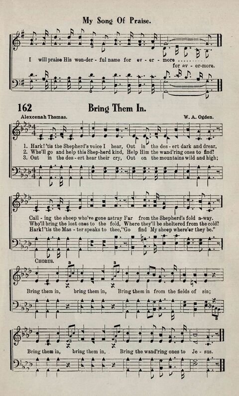 Sweeter Than All Songs: containing many new songs, a number of the popular songs of to-day, with many familiar hymns; for all occasions of Christian work and worship  page 149