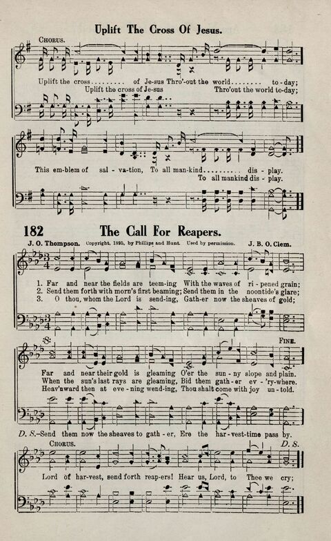 Sweeter Than All Songs: containing many new songs, a number of the popular songs of to-day, with many familiar hymns; for all occasions of Christian work and worship  page 167