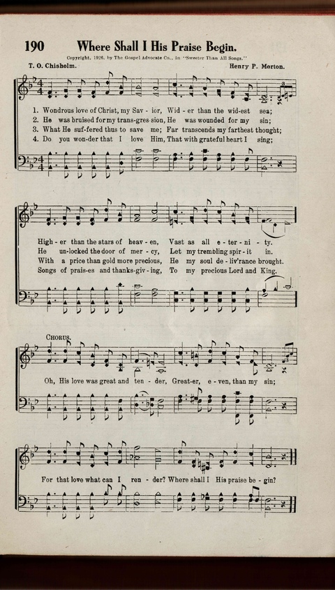 Sweeter Than All Songs: containing many new songs, a number of the popular songs of to-day, with many familiar hymns; for all occasions of Christian work and worship  page 175