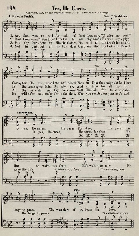 Sweeter Than All Songs: containing many new songs, a number of the popular songs of to-day, with many familiar hymns; for all occasions of Christian work and worship  page 183