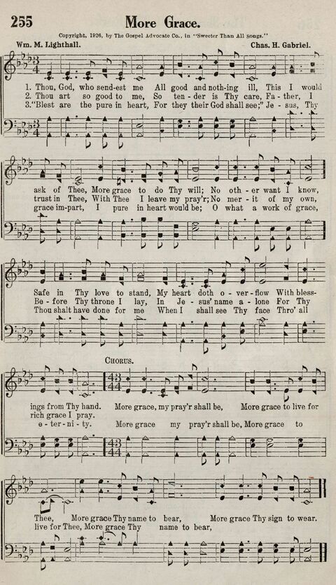Sweeter Than All Songs: containing many new songs, a number of the popular songs of to-day, with many familiar hymns; for all occasions of Christian work and worship  page 235