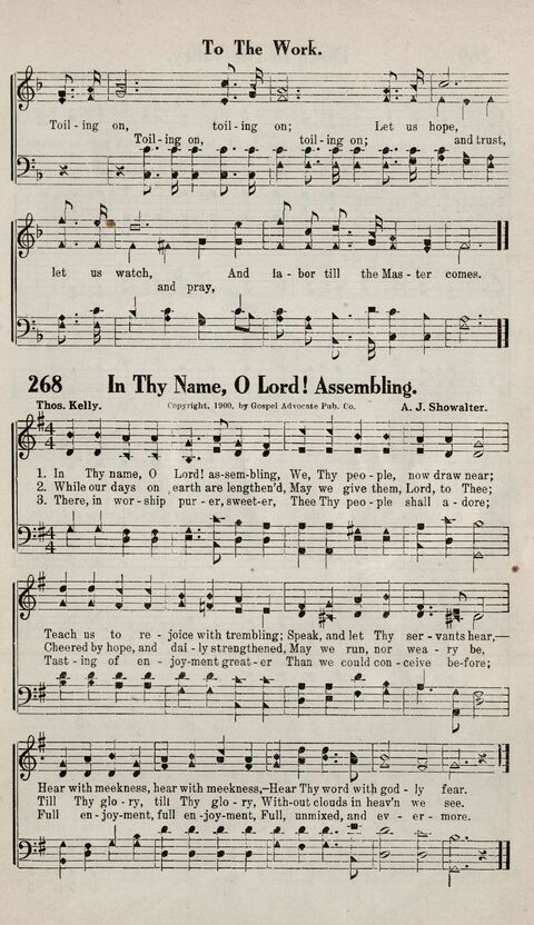 Sweeter Than All Songs: containing many new songs, a number of the popular songs of to-day, with many familiar hymns; for all occasions of Christian work and worship  page 247