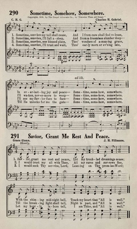 Sweeter Than All Songs: containing many new songs, a number of the popular songs of to-day, with many familiar hymns; for all occasions of Christian work and worship  page 269