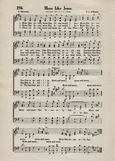 Sweeter Than All Songs: containing many new songs, a number of the popular songs of to-day, with many familiar hymns; for all occasions of Christian work and worship  page 274