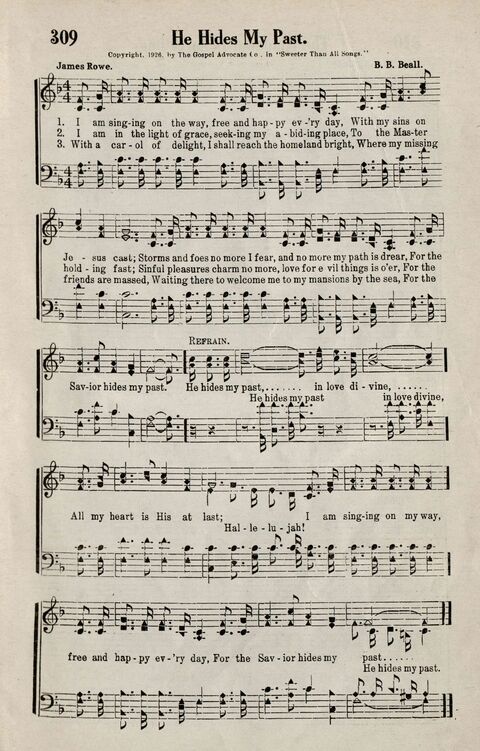 Sweeter Than All Songs: containing many new songs, a number of the popular songs of to-day, with many familiar hymns; for all occasions of Christian work and worship  page 287