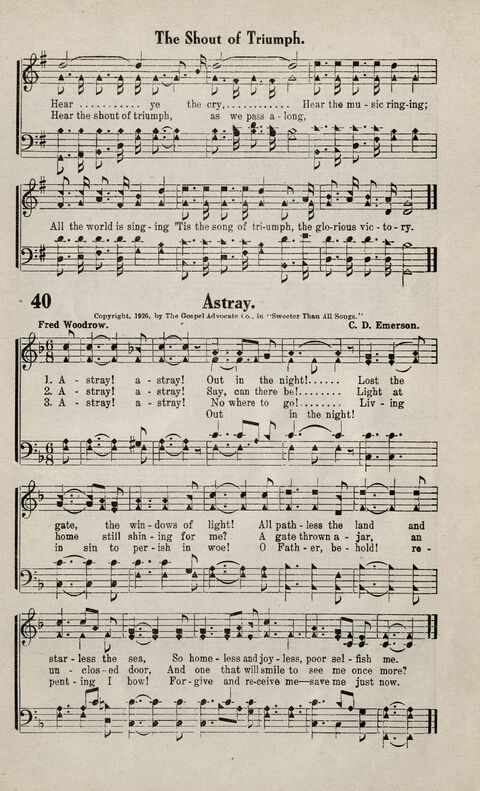 Sweeter Than All Songs: containing many new songs, a number of the popular songs of to-day, with many familiar hymns; for all occasions of Christian work and worship  page 35