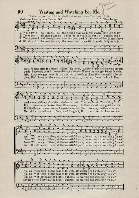 Sweeter Than All Songs: containing many new songs, a number of the popular songs of to-day, with many familiar hymns; for all occasions of Christian work and worship  page 44
