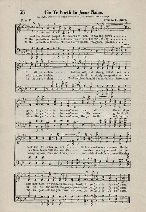 Sweeter Than All Songs: containing many new songs, a number of the popular songs of to-day, with many familiar hymns; for all occasions of Christian work and worship  page 48