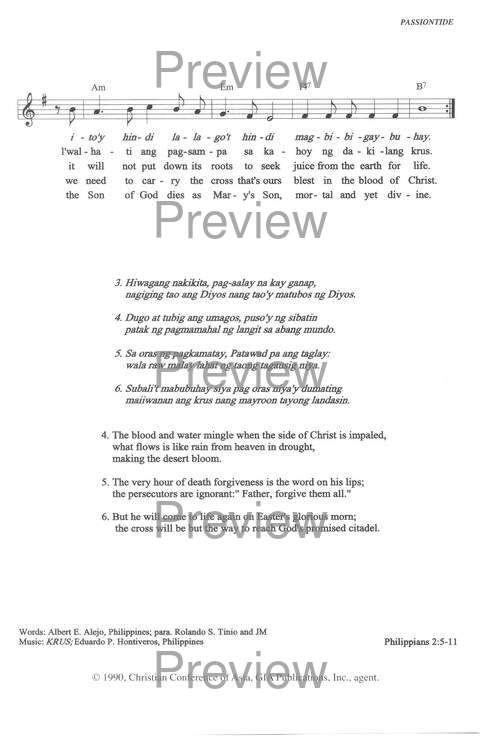 Sound the Bamboo: CCA Hymnal 2000 page 185