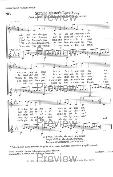 Sound the Bamboo: CCA Hymnal 2000 page 263