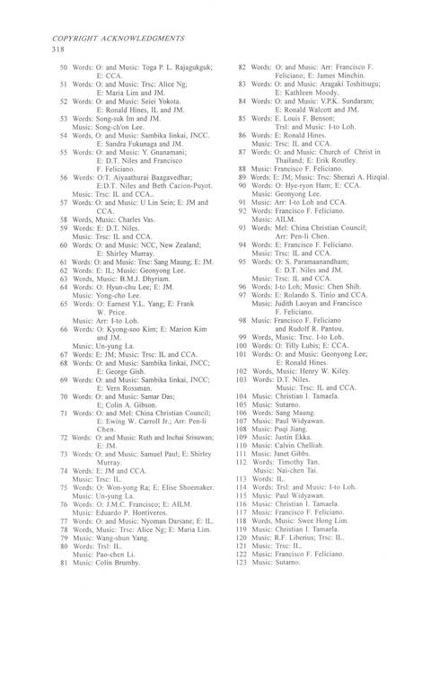 Sound the Bamboo: CCA Hymnal 2000 page 419