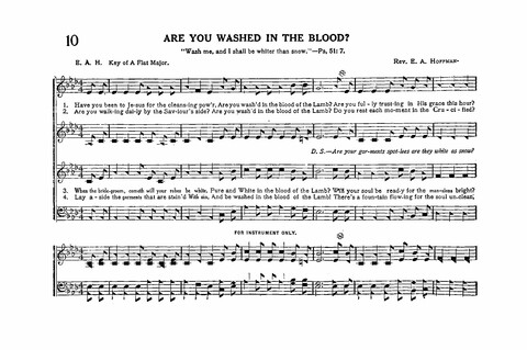 Sacred Tunes and Hymns: Containing a Special Collection of a Very High Order of Standard Sacred Tunes and Hymns Novel and Newly Arranged page 10