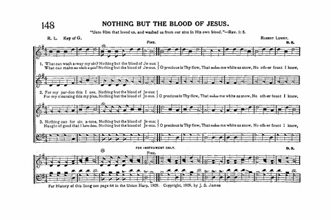 Sacred Tunes and Hymns: Containing a Special Collection of a Very High Order of Standard Sacred Tunes and Hymns Novel and Newly Arranged page 148