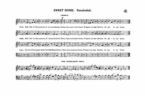 Sacred Tunes and Hymns: Containing a Special Collection of a Very High Order of Standard Sacred Tunes and Hymns Novel and Newly Arranged page 41