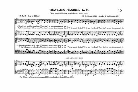 Sacred Tunes and Hymns: Containing a Special Collection of a Very High Order of Standard Sacred Tunes and Hymns Novel and Newly Arranged page 45