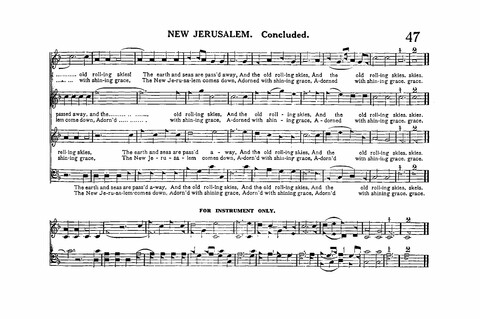 Sacred Tunes and Hymns: Containing a Special Collection of a Very High Order of Standard Sacred Tunes and Hymns Novel and Newly Arranged page 47