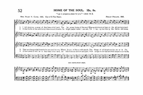 Sacred Tunes and Hymns: Containing a Special Collection of a Very High Order of Standard Sacred Tunes and Hymns Novel and Newly Arranged page 52