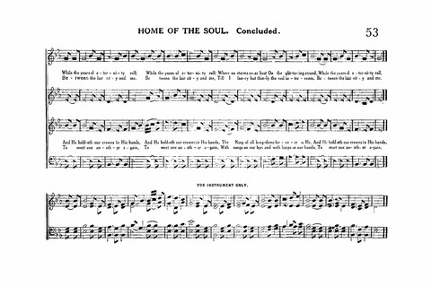 Sacred Tunes and Hymns: Containing a Special Collection of a Very High Order of Standard Sacred Tunes and Hymns Novel and Newly Arranged page 53