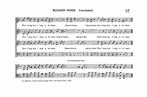 Sacred Tunes and Hymns: Containing a Special Collection of a Very High Order of Standard Sacred Tunes and Hymns Novel and Newly Arranged page 57