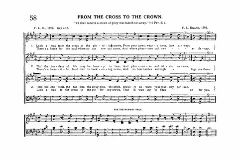 Sacred Tunes and Hymns: Containing a Special Collection of a Very High Order of Standard Sacred Tunes and Hymns Novel and Newly Arranged page 58