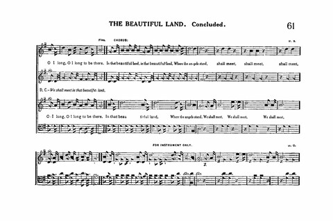 Sacred Tunes and Hymns: Containing a Special Collection of a Very High Order of Standard Sacred Tunes and Hymns Novel and Newly Arranged page 61