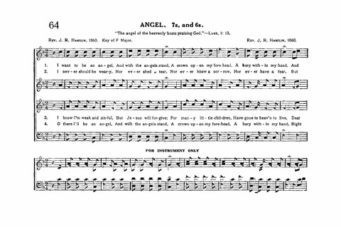 Sacred Tunes and Hymns: Containing a Special Collection of a Very High Order of Standard Sacred Tunes and Hymns Novel and Newly Arranged page 64