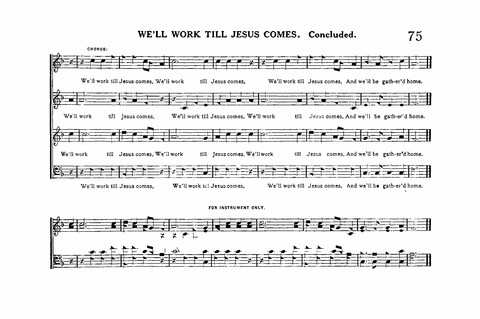 Sacred Tunes and Hymns: Containing a Special Collection of a Very High Order of Standard Sacred Tunes and Hymns Novel and Newly Arranged page 75