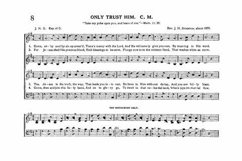 Sacred Tunes and Hymns: Containing a Special Collection of a Very High Order of Standard Sacred Tunes and Hymns Novel and Newly Arranged page 8