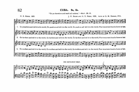 Sacred Tunes and Hymns: Containing a Special Collection of a Very High Order of Standard Sacred Tunes and Hymns Novel and Newly Arranged page 82