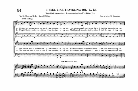 Sacred Tunes and Hymns: Containing a Special Collection of a Very High Order of Standard Sacred Tunes and Hymns Novel and Newly Arranged page 94