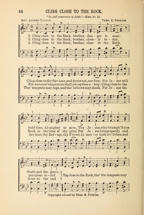 Songs Tried and Proved: for the user of prayer meetings, Sunday schools, general evangelistic work, and the home circle page 64