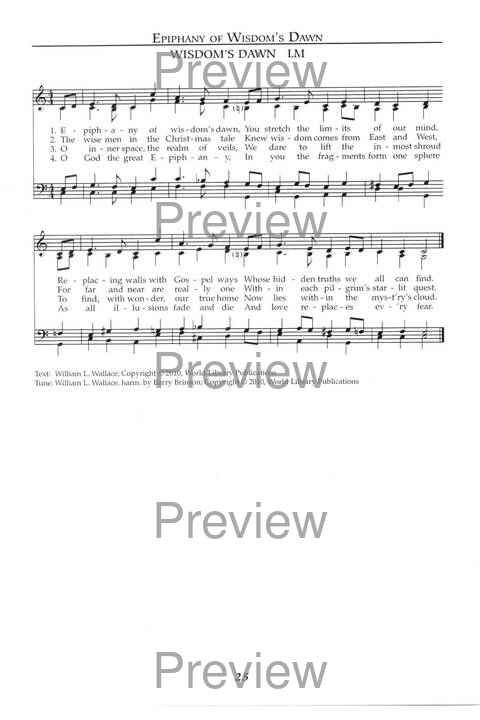 Singing the Sacred: psalms, hymns, and spiritual songs (Vol 1) page 25