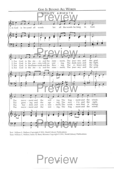 Singing the Sacred: psalms, hymns, and spiritual songs (Vol 1) page 37