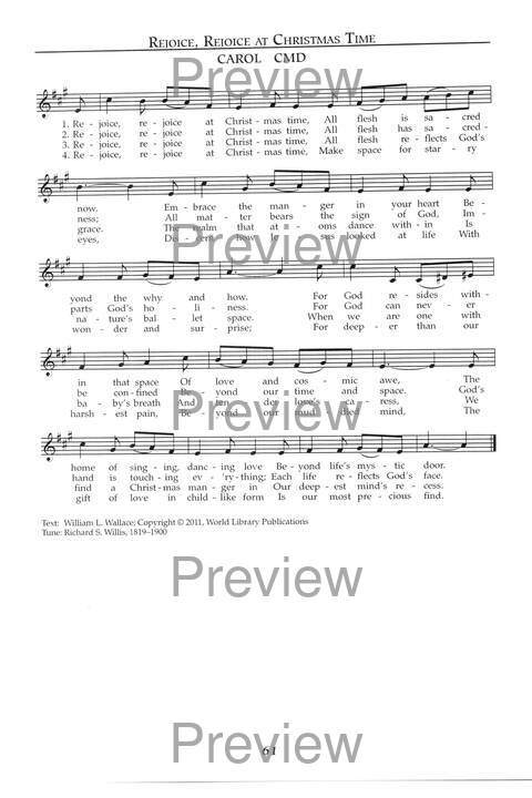 Singing the Sacred: psalms, hymns, and spiritual songs (Vol 1) page 61