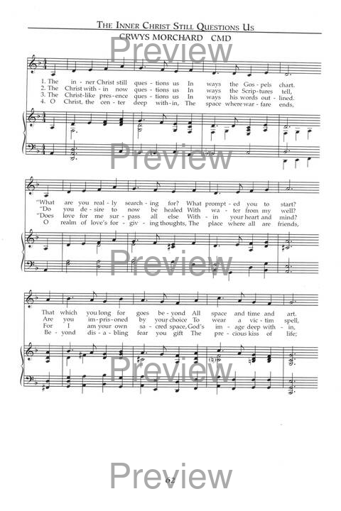Singing the Sacred: psalms, hymns, and spiritual songs (Vol 1) page 62